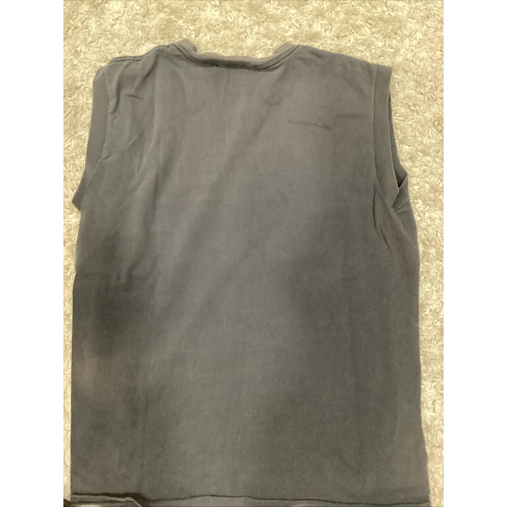 Harley Davidson (TROPIX) 1988 Sz Med Black Sleeveless T-Shirt - Picture 4 of 4